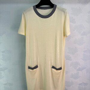 Brunello Cucinelli new color-blocked knit dress